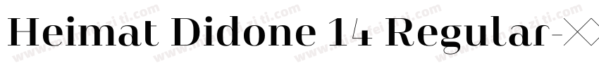 Heimat Didone 14 Regular字体转换